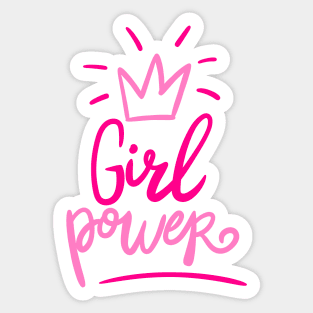 All Pink Fantastic Girl Power Sticker